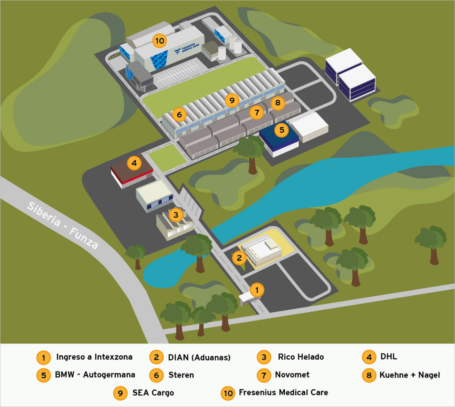 [Translate to Spanish (Colombia):] Mapas Planta de Producción