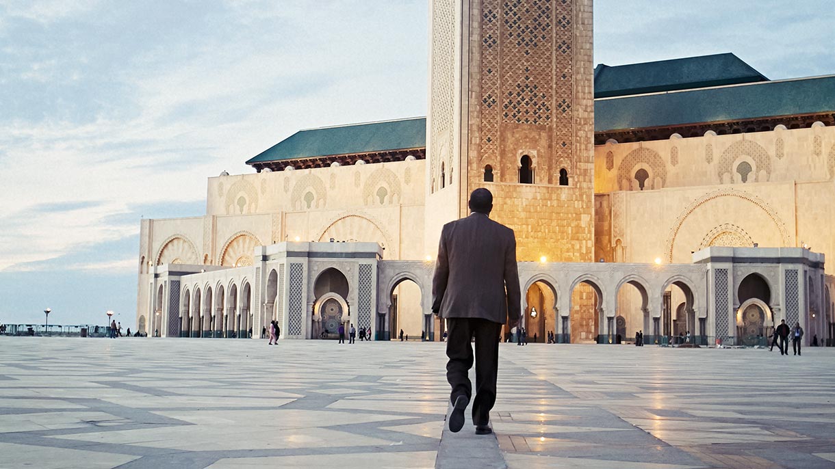 Redouane Belhaimeur visita la mezquita Hassan II