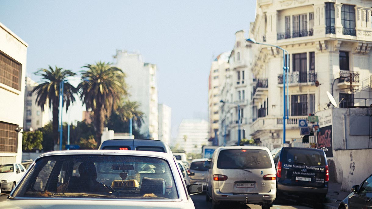 La hora pico en Casablanca